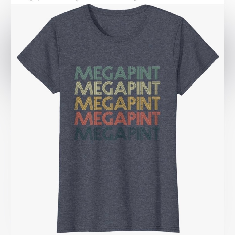MegaPint Johnny Depp Trial Sarcastic Funny Vintage Retro TShirt, Navy Size XXL
